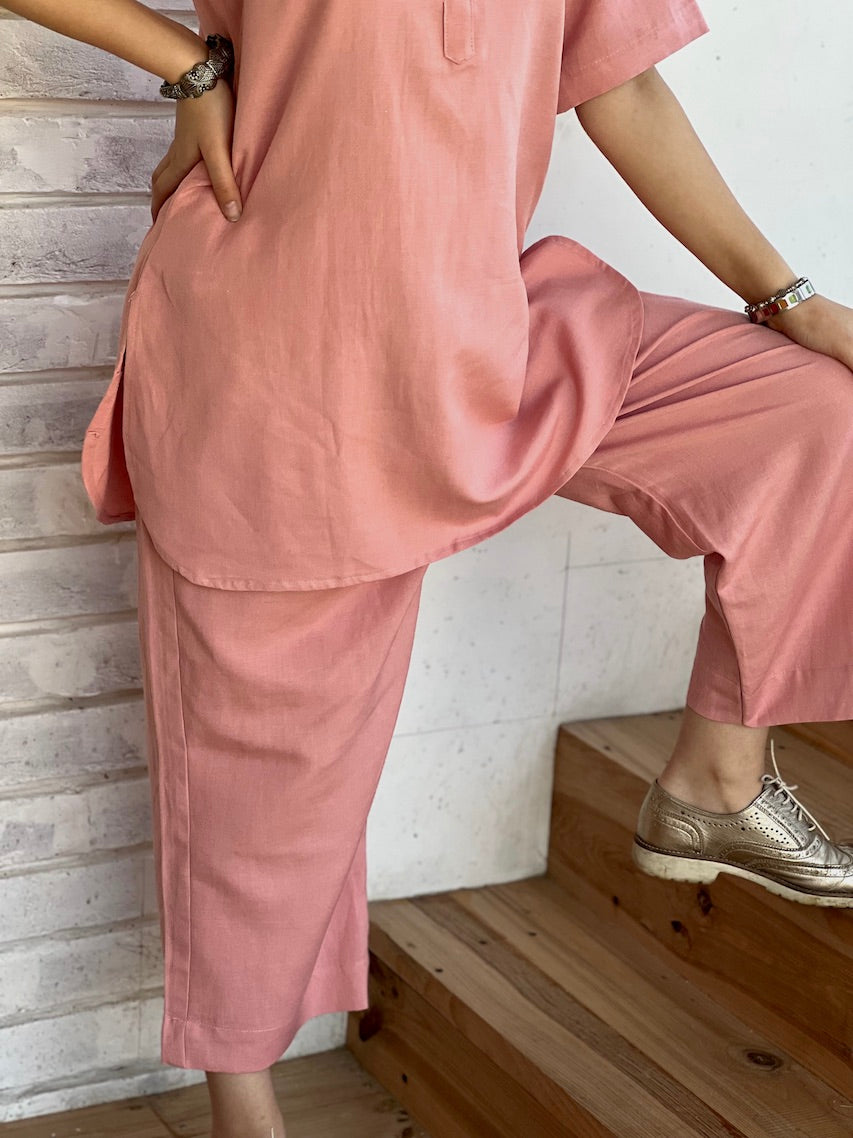 pure cotton peach cord set