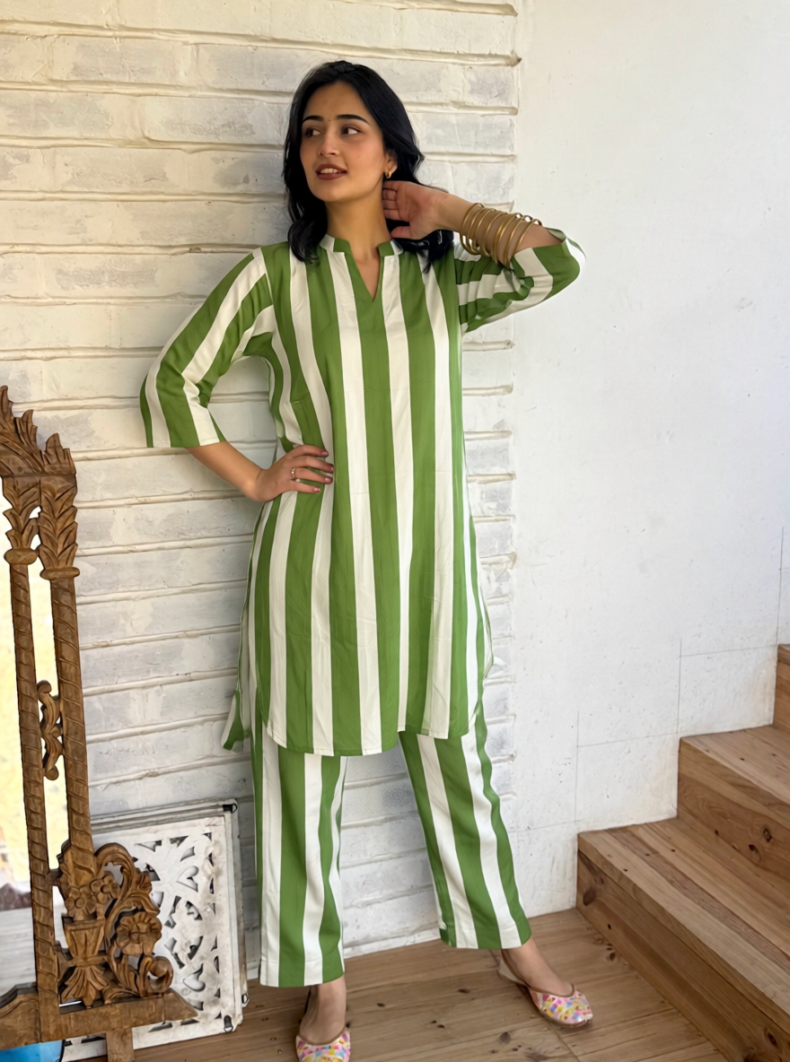 Essential Striped Cotton Co-ord Set