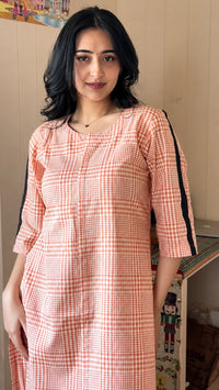 Breathable Orange Cotton Co-Ord Set