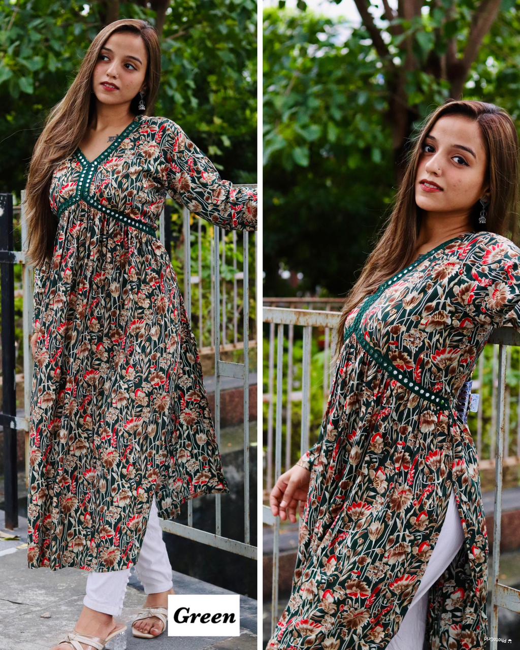 Naira Cut Full Flair Dress