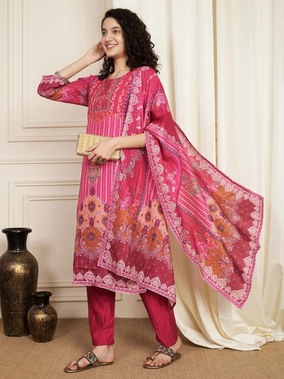 Softy Muslin Pakistani Suit Set