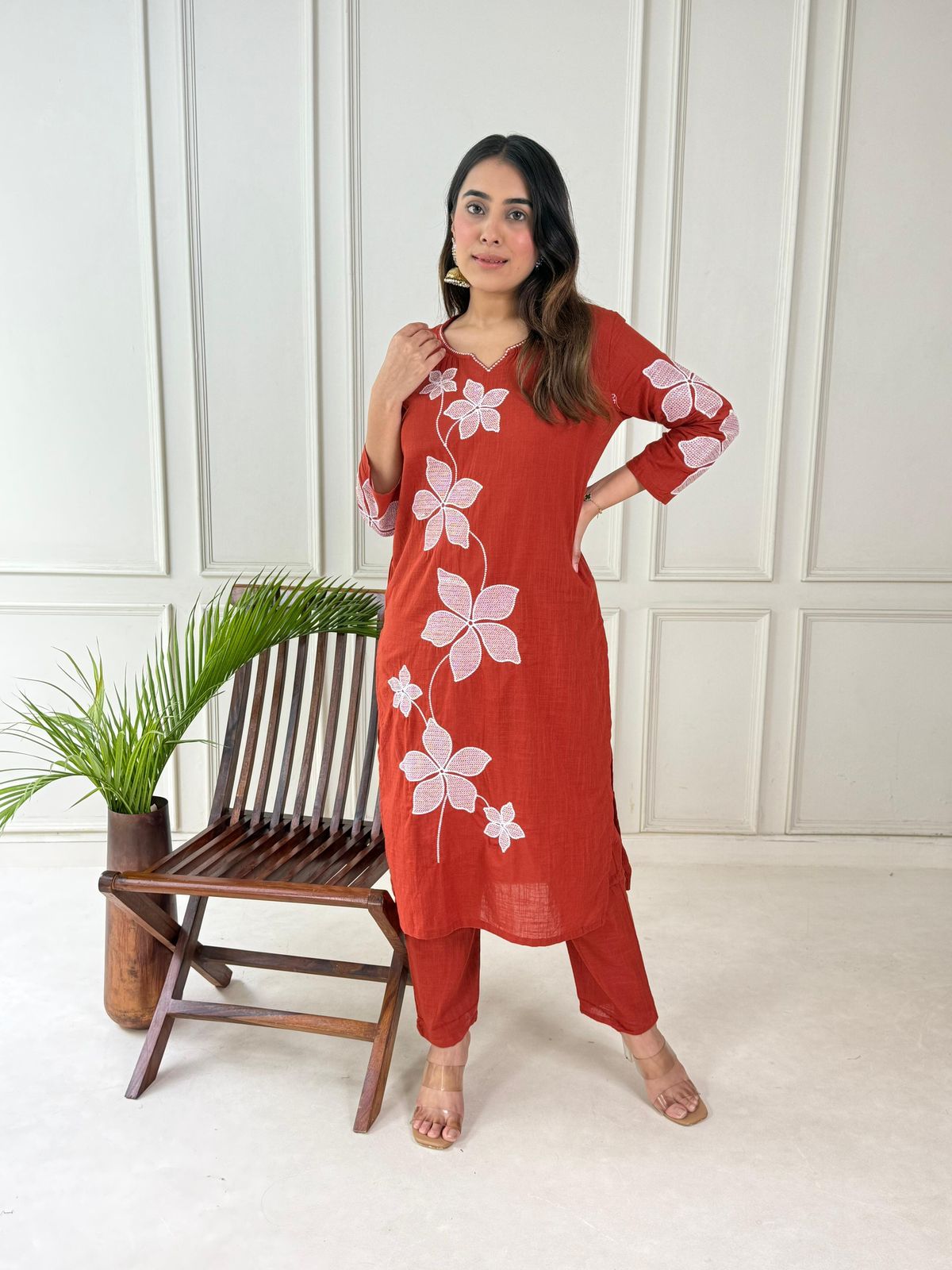 Pure Elegance Redefined Timeless Grace With Our Cotton Khadi Suit Set