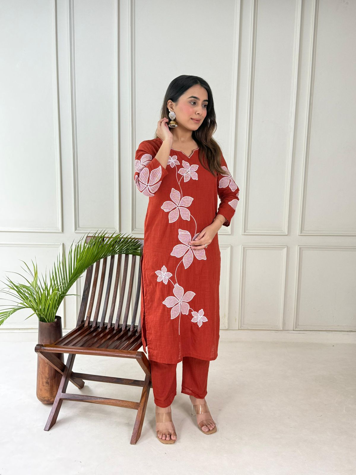 Pure Elegance Redefined Timeless Grace With Our Cotton Khadi Suit Set