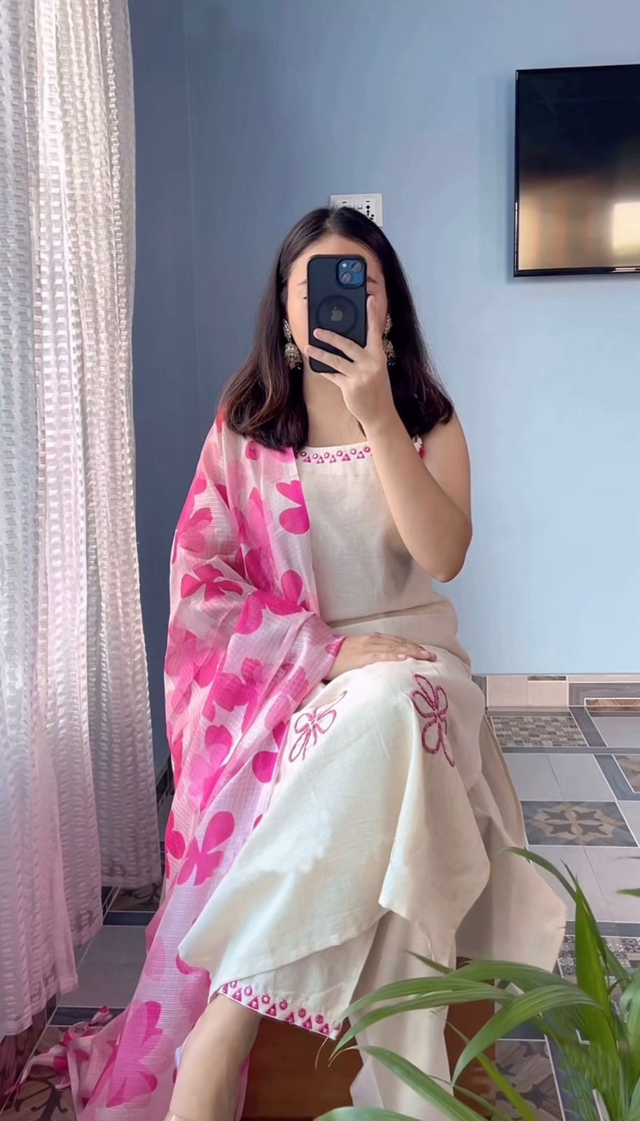 Stylish Roman Silk Plazzo Kurta Set for Every Occasion