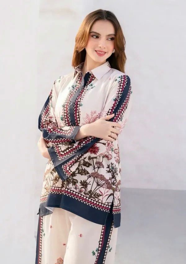 Elegant Pure Crape Silk Printed Suit Set