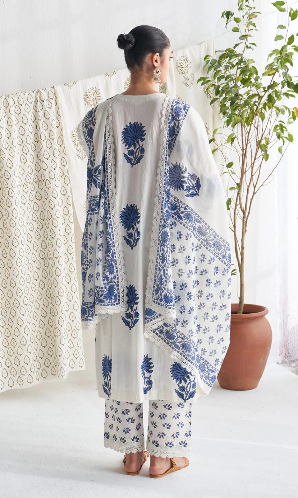 Elegant Jaipuri Cotton Suit Set with Dupatta