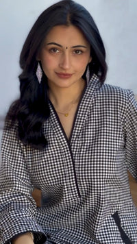 Daily Comfort Cotton Check Kurti Set