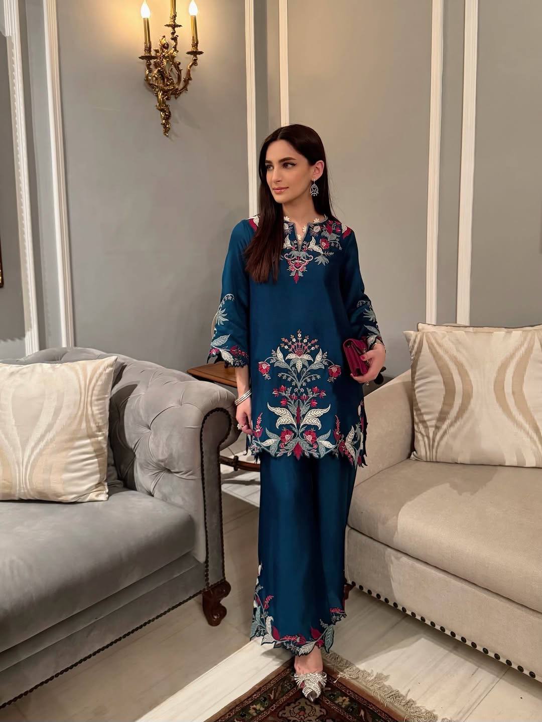 Elegant Embroidered Co-Ord Set