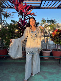 Sitara Sparkle Real Mirror Wedding Edition Georgette Ensemble