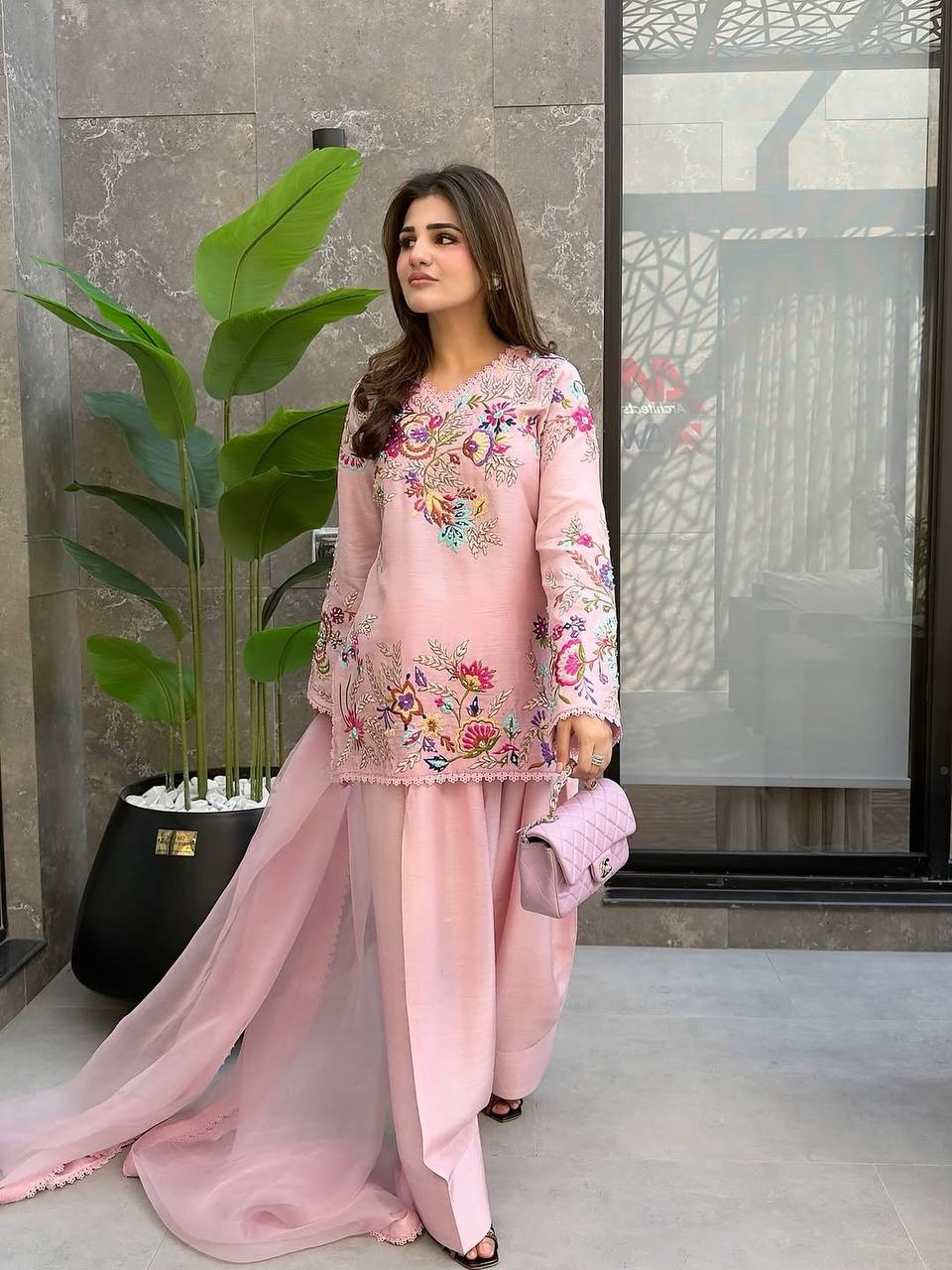 Elegant Sequence Embroidered Salwar Suit Set