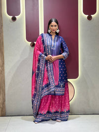 Exclusive Dual-Tone Chinon Kurta Set