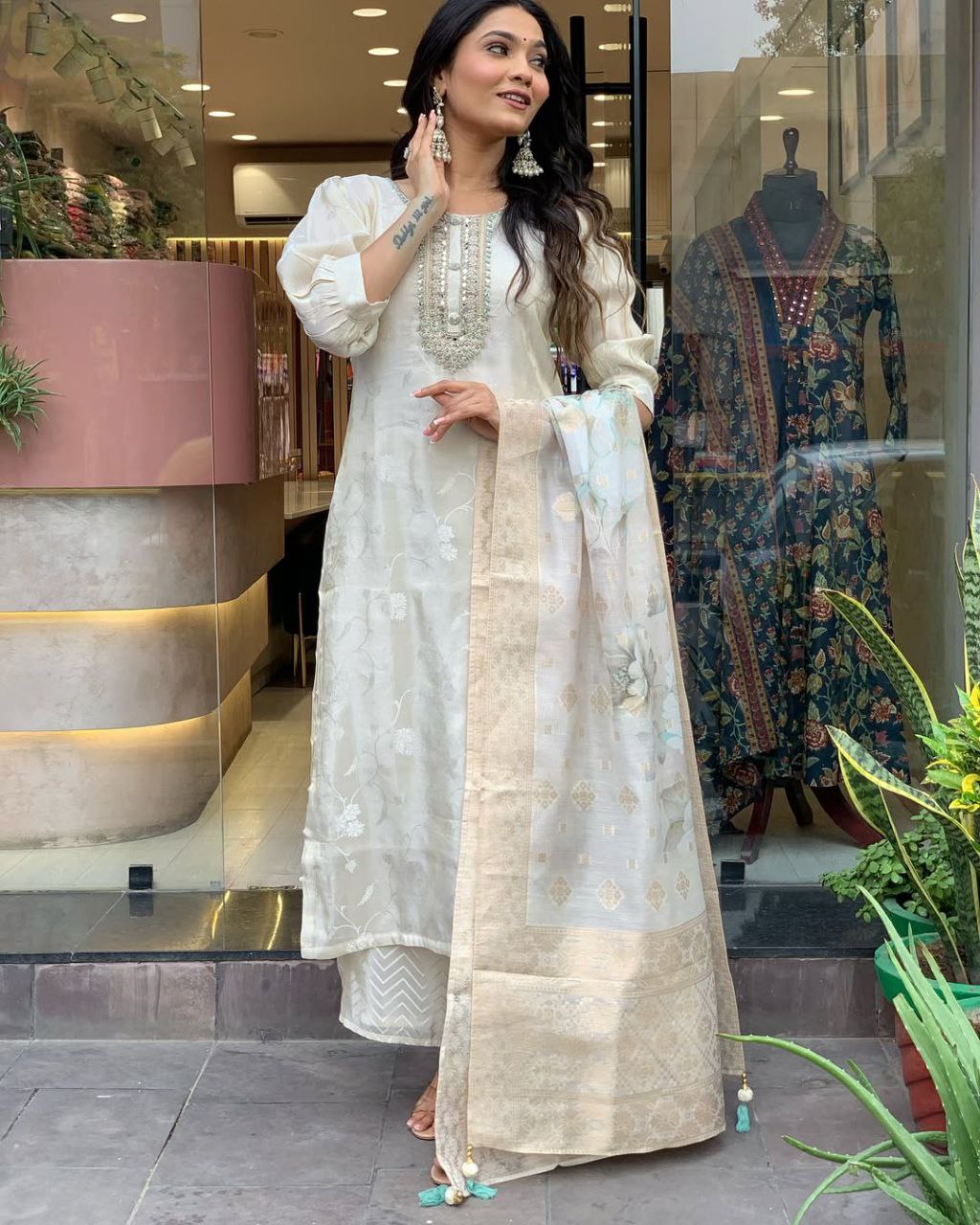 Sophistication with Our Russian Silk Suit Set