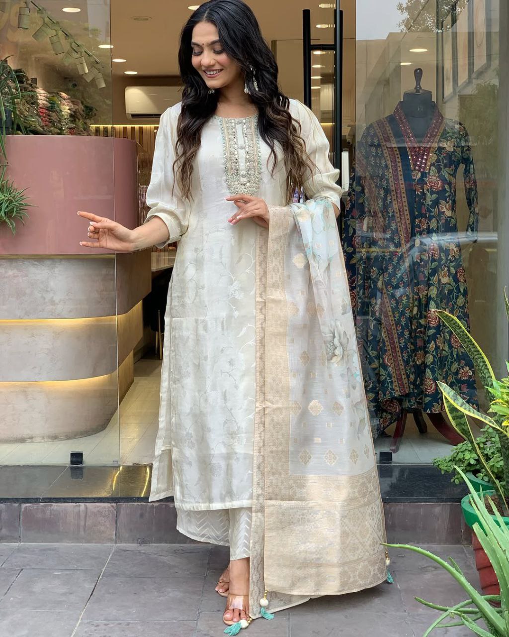 Sophistication with Our Russian Silk Suit Set