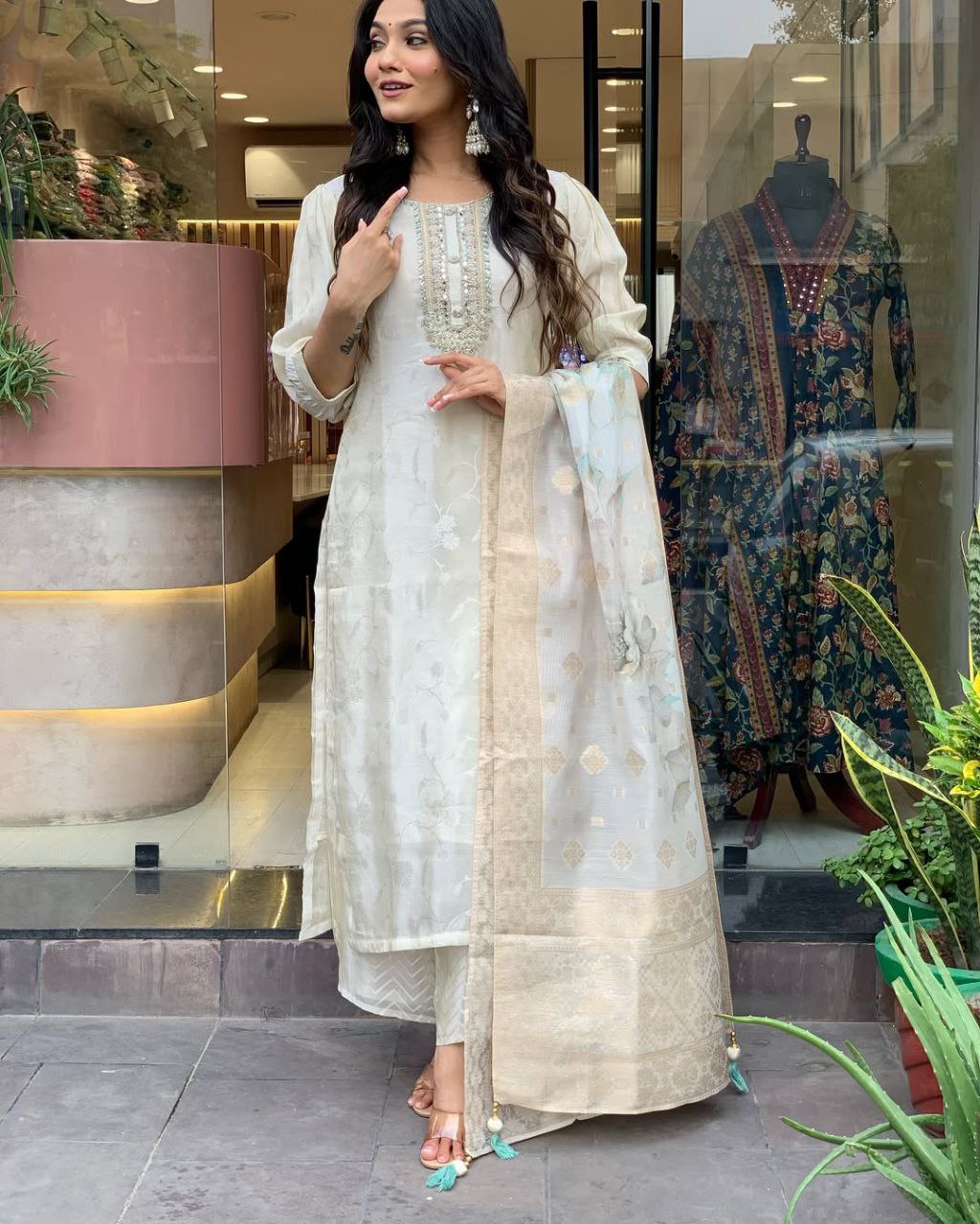 Sophistication with Our Russian Silk Suit Set