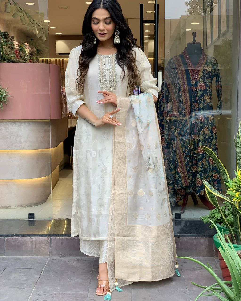 Sophistication with Our Russian Silk Suit Set