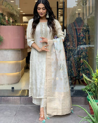 Sophistication with Our Russian Silk Suit Set