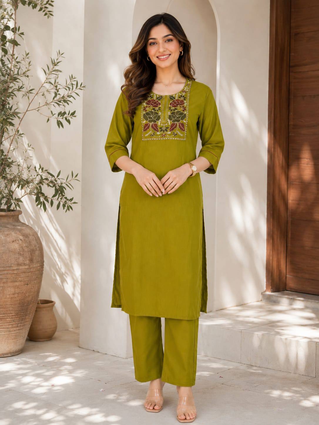 Aura Flex Cotton Co-Ord Set
