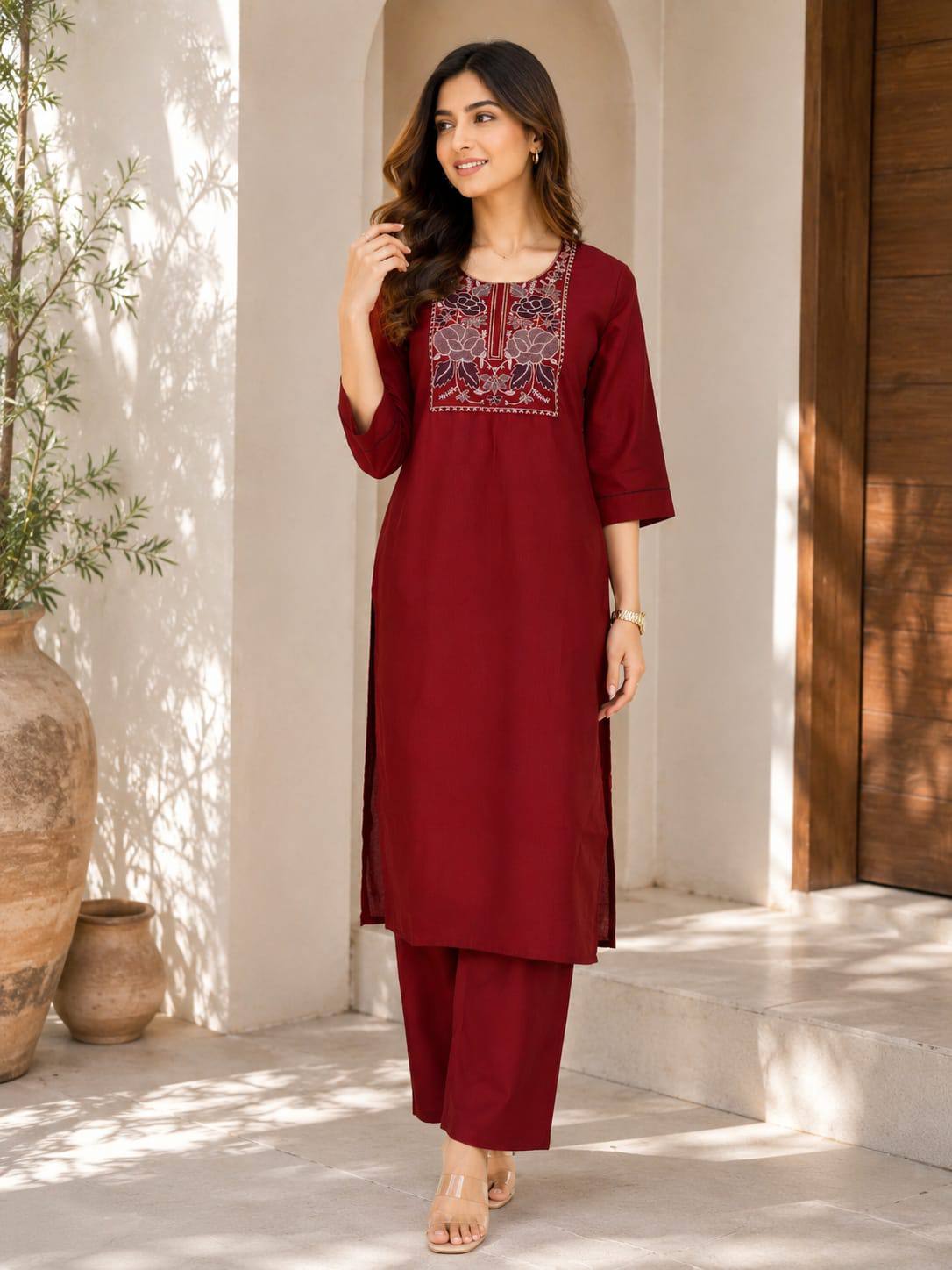 Aura Flex Cotton Co-Ord Set