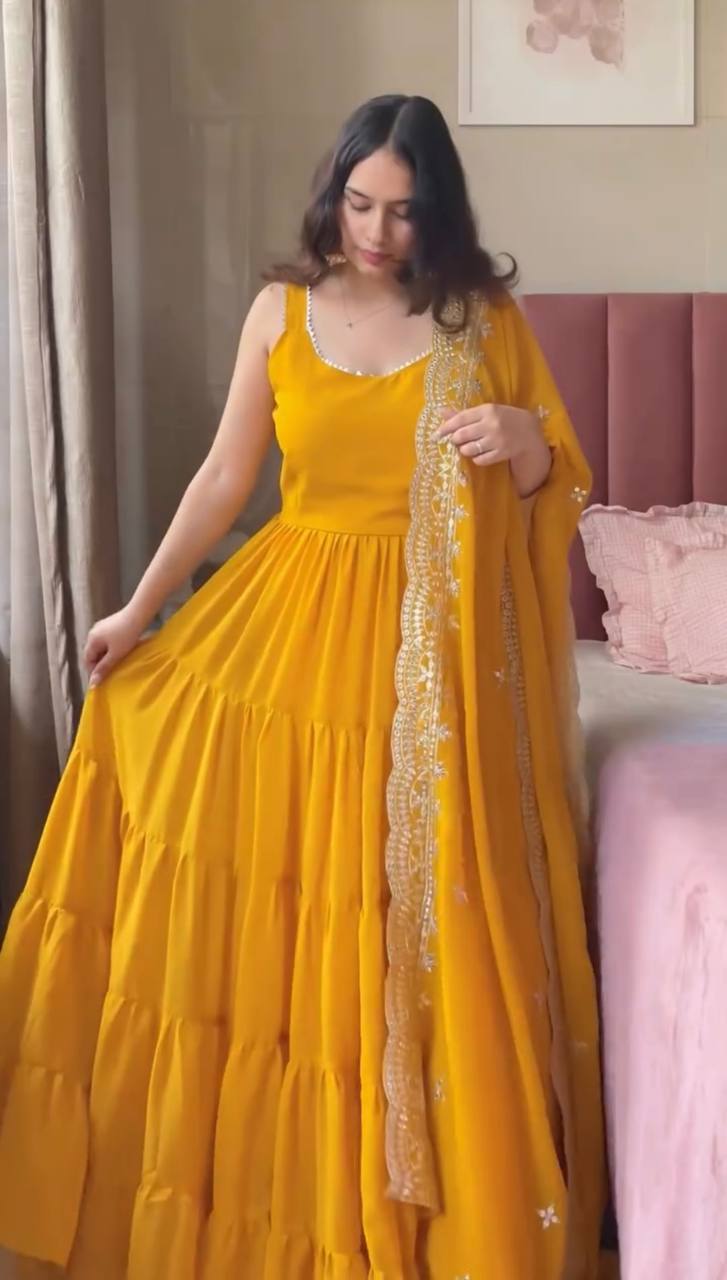Designer Anarkali Suit with Dupatta