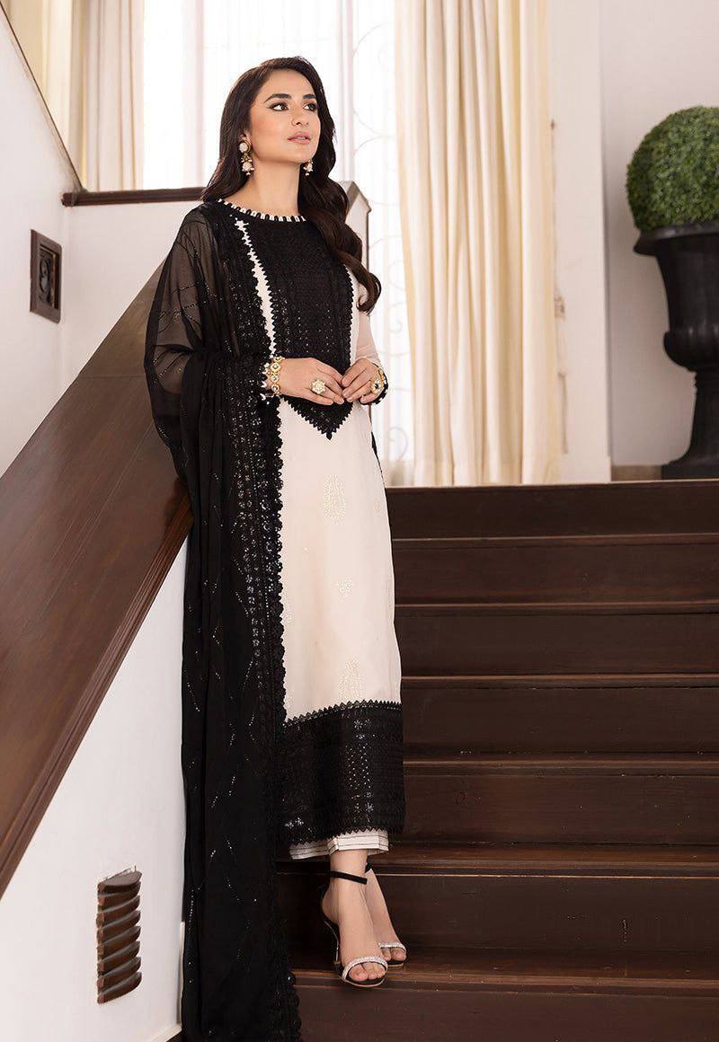 Gorgeous Heavy Crepe Thread Work Festival Special Suit Set