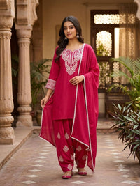 Designer Farsi Suit Set with Embroidery Work