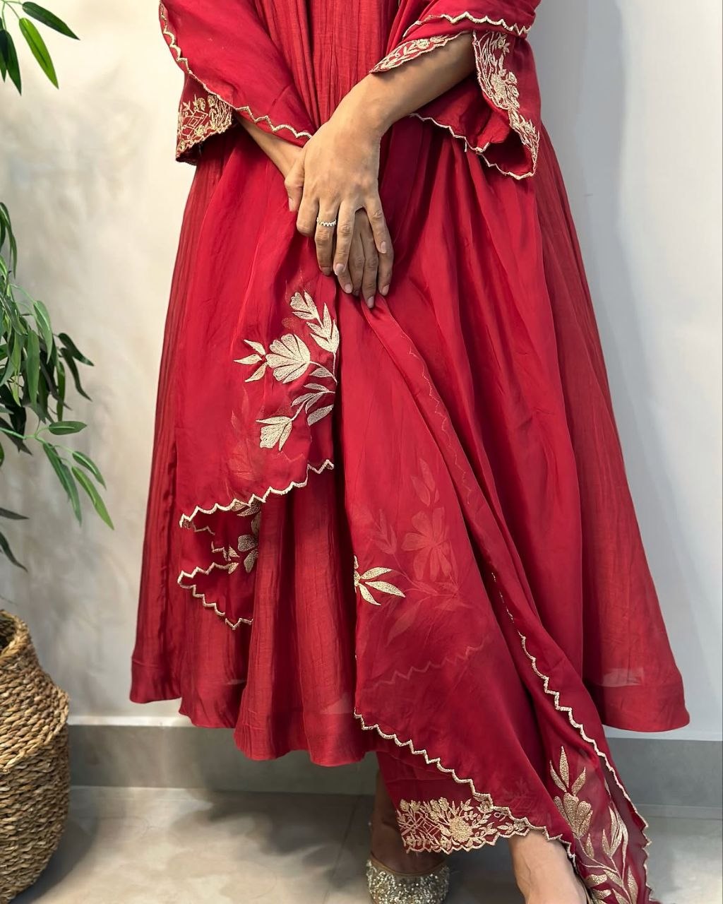 Anarkali Kali Gown Special Festival Collection – Pure Embroidery Work