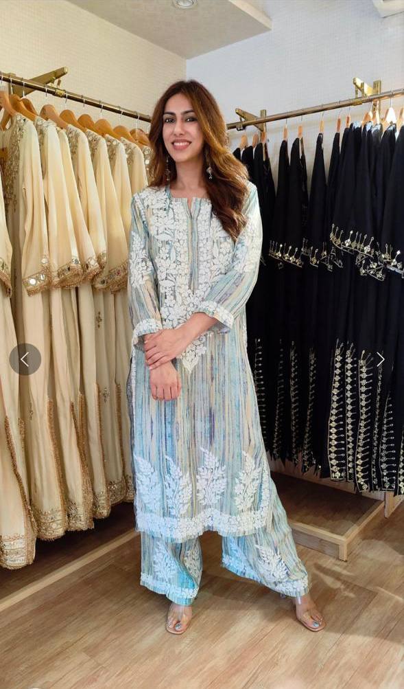 Royal Embroidery Co-Ord Set