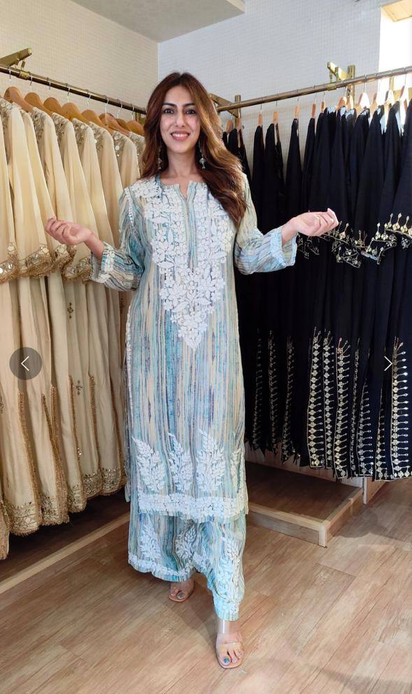 Royal Embroidery Co-Ord Set